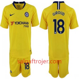 Chelsea Fodboldtrøjer Olivier Giroud 18 Børn Udebanesæt 2018/19 Kort ærmer